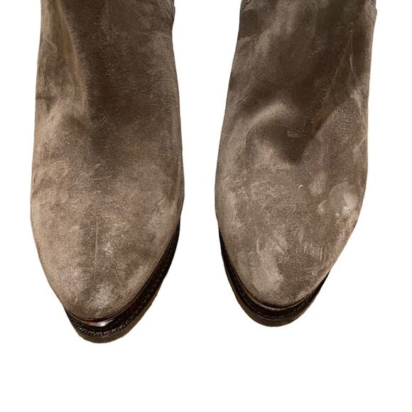 Ralph Lauren Purple Label Suede Chelsea Heel Boots Brown Women’s Size 10 40 - Picture 5 of 9